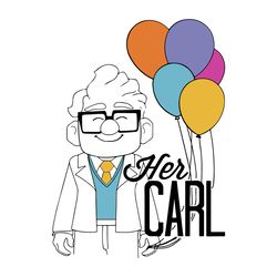 disney pixar up her carl svg