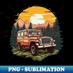 vintage jeep - premium png sublimation file - unleash your creativity