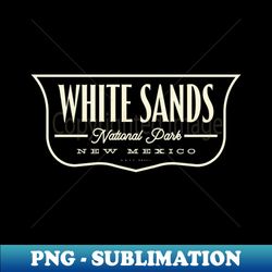 White Sands National Park Shield - Tan - Modern Sublimation PNG File - Revolutionize Your Designs