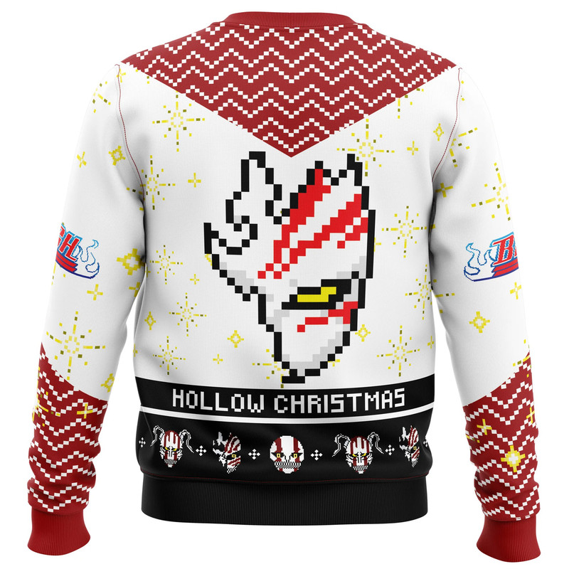 Hollow Ichigo Bleach All Over Print Ugly Hoodie Zip 3D Hoodie 3D Ugly Christmas Sweater 3D Fleece Hoodie