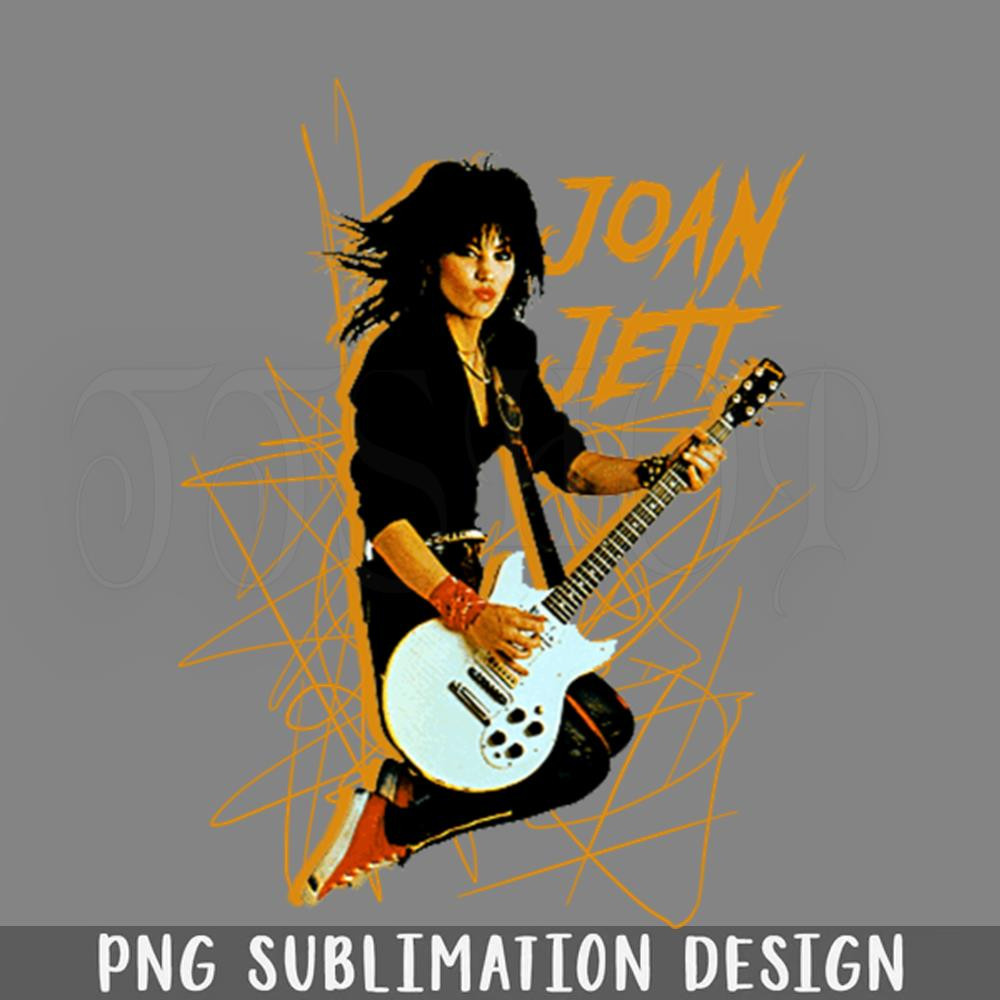 DMG166-joan jett yellow vintage band PNG Download.jpg