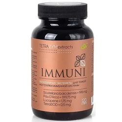 IMUNNI tetrazyme extracts - superoxidant for immune system 120 capsules