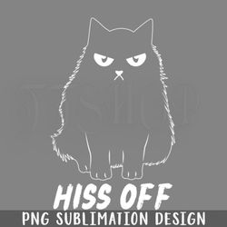 hiss off cat doodle design png download