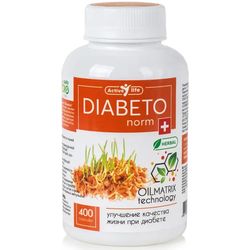 DIABETOnorm Oil matrix technology (improving the quality of life in diabetes) 400 capsules