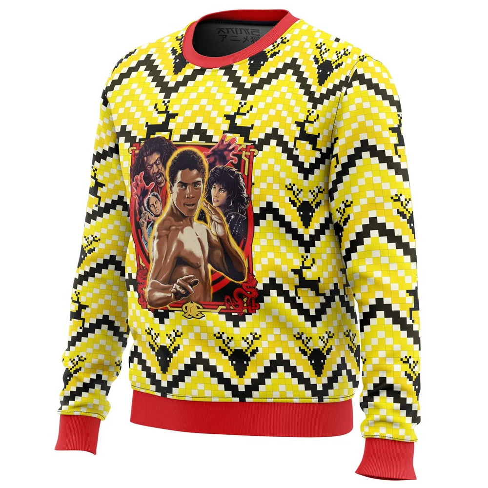 The Last Dragon All Over Print Ugly Hoodie Zip 3D Hoodie 3D Ugly Christmas Sweater 3D Fleece Hoodie