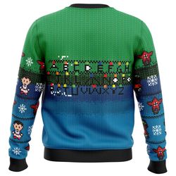 Stranger Things All Over Print Ugly Hoodie Zip 3D Hoodie 3D Ugly Christmas Sweater 3D Fleece Hoodie