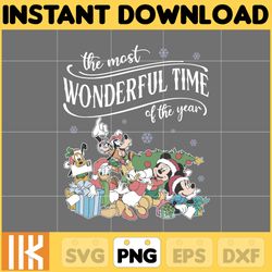 disney merry christmas png, the most wonderful time of the year png , christmas character, christmas squad png