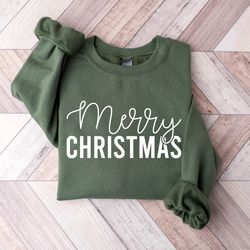 merry christmas sweatshirt, womens christmas shirt, merry and bright christmas sweatshirt, christmas sweatshirt, womens