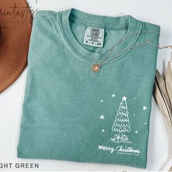 merry christmas trees shirt, cute merry christmas shirt, womens christmas shirt, graphic christmas shirt, holiday shirt,