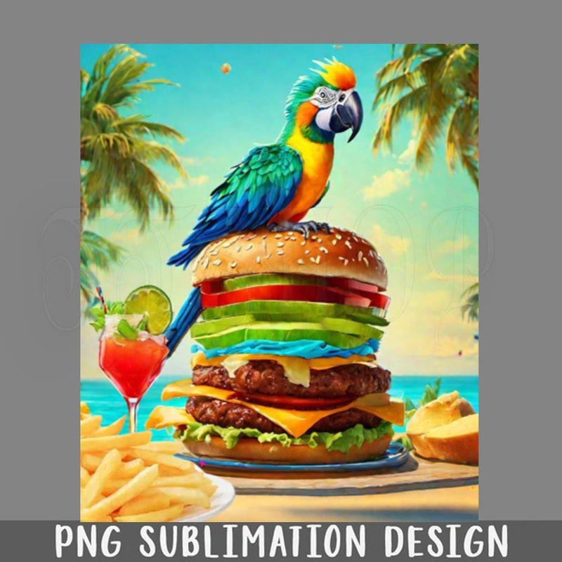 DMG145-Jimmy Buffett arrot in aradise PNG Download.jpg