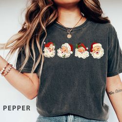 santa claus shirt, vintage christmas t-shirt, funny christmas t-shirt, christmas gifts for her, iprintasty christmas com