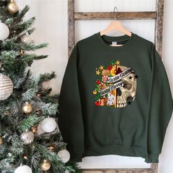 sorta merry sorta scary sweatshirt, christmas shirts, christmas skeleton shirt, christmas scary skull shirt, christmas s