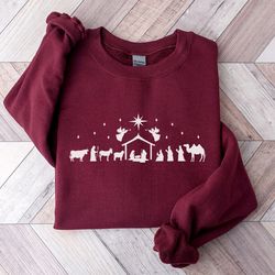 true story sweatshirt, christian sweatshirt, religious christmas sweatshirt, jesus sweatshirt, true story nativity, ipri