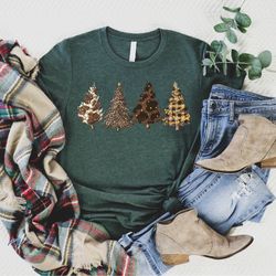 western country christmas tree shirt, cowboy christmas tree tee, howdy christmas shirt, cute women's holiday shirt, wint
