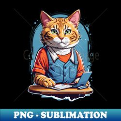 Cashier Cat - High-Quality PNG Sublimation Download - Spice Up Your Sublimation Projects