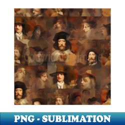 Rembrandt Paintings Mashup - Instant Sublimation Digital Download - Capture Imagination with Every Detail
