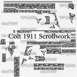colt 1911 scrollwork c-002