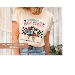 disney christmas on main street shirts, mickey minnie xmas, holiday christmas shirt, disneyland, merry christmas, cookie