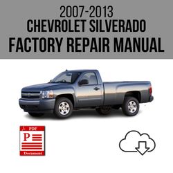 Chevrolet Silverado 2007-2013 Workshop Service Repair Manual