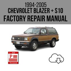 Chevrolet Blazer S10 1994-2005 Workshop Service Repair Manual