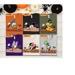 halloween disney characters shirts, halloween disneyland shirts, disney world trip, disney family shirts, disney hallowe