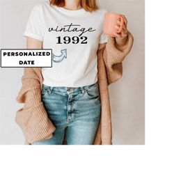 custom year birthday shirt, personalized t shirt, birthday gift, vintage birthday, birthday, birthday t-shirt, gift for