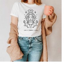 virgo horoscope t-shirt | screen printed | star sign astrology virgo zodiac shirt, mens tees, virgo tshirt women, astrol