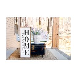 home sweet home svg | porch sign svg | vertical sign svg | farmhouse sign svg | welcome sign svg | vertical porch sign s