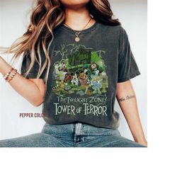 the twilight zone tower of terror comfort colors shirt, tower of terror ride shirt, mickeys not so scary shirts, disney