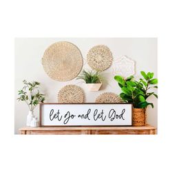 let go and let god svg | inspirational svg | faith svg | hope svg | jesus svg | christian svg | bible verse svg | religi