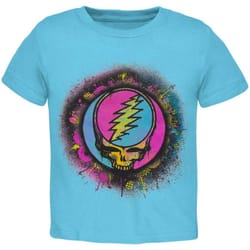 grateful dead &8211 splatter syf aqua toddler t-shirt