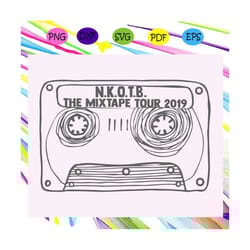 nkotb the mixtape tour 2019, mix tape svg, mix tape tee, nkotb svg, nkotb gift, nkotb shirt, mixtape tour,retro mix tape