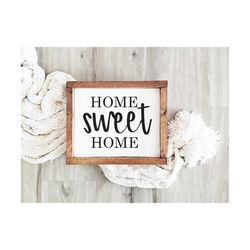 home sweet home svg | farmhouse sign svg | home svg | house svg | rustic sign svg | wood sign svg | farmhouse decor | sv