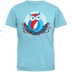 grateful dead &8211 steal your face owl sky youth t-shirt