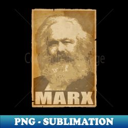 Karl Marx Propaganda Poster Pop Art - Elegant Sublimation PNG Download - Unleash Your Inner Rebellion