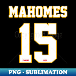 patrick mahomes jersey 15 - exclusive png sublimation download - perfect for sublimation art