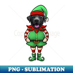Black Labrador Retriever Christmas Elf - Trendy Sublimation Digital Download - Bring Your Designs to Life