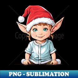 Christmas Cute Baby Elf - Sublimation-Ready PNG File - Unleash Your Creativity