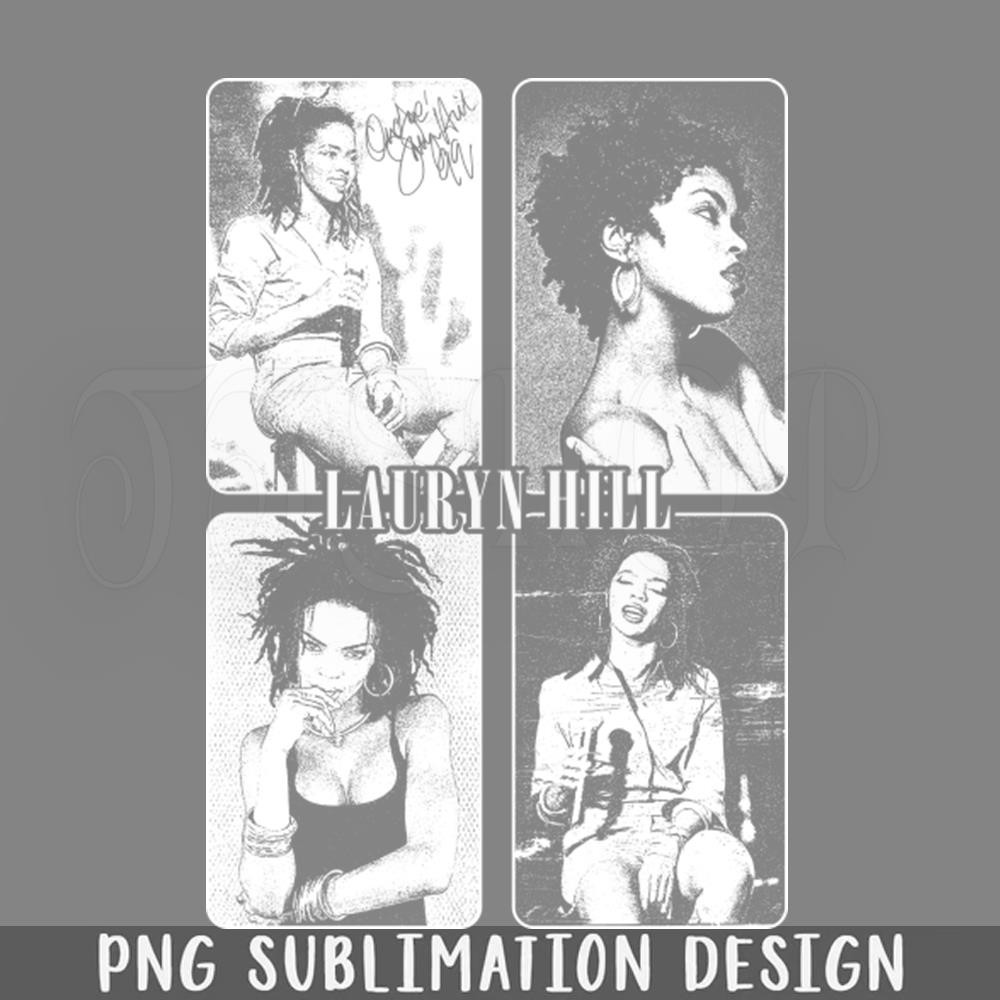 DMG669-Lauryn Hill Fugees The Famous Vintage Retro Rock Rap Hiphop Hiphop PNG Download.jpg