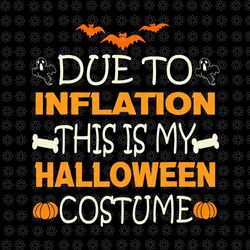 due to inflation this is my halloween costume svg, halloween svg, halloween costume svg