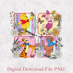 disney winnie the pooh friends png, winnie the pooh png, friends png, cute pooh the bear png, vintage disney friends png