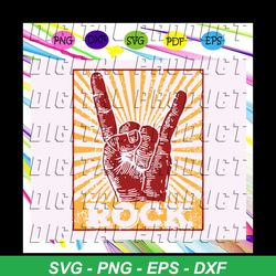 rock svg, rock n roll svg, vintage rock n roll svg, rockstar svg, rock on svg, rock music for silhouette, files for cric