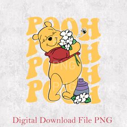 cute winnie the pooh est 1926 png, pooh bear png, retro winnie the pooh png, vintage pooh png, walt disney world png
