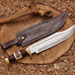 handmade antler crocodile dundee bowie knife, camping knife, anniversary gift, hunting knife, camping knife, birthday gi