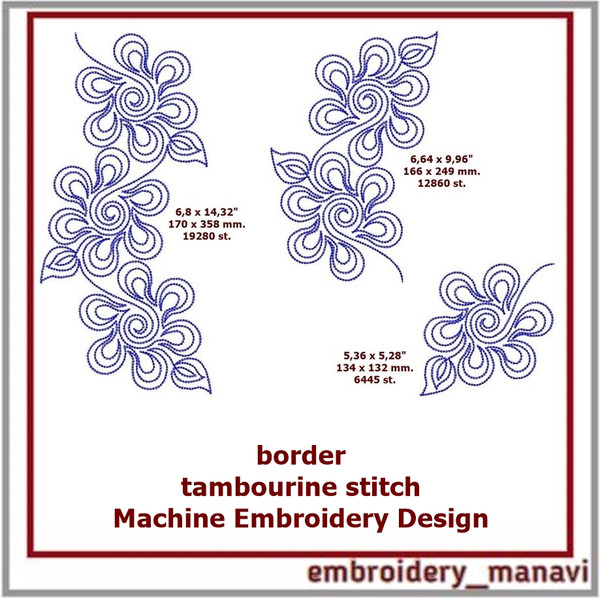 Tambourine_stitch_Machine_Embroidery_Design