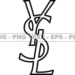 Saint Laurent Svg, YSL Logo Svg, Fashion Brand Logo 80