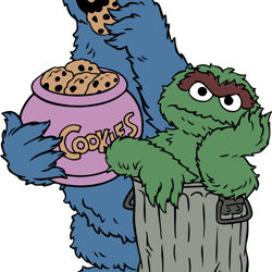 cookie monsters and oscar svg, sesame street svg, monsters svg, elmo svg, sesame street logo svg, disney svg, cut file