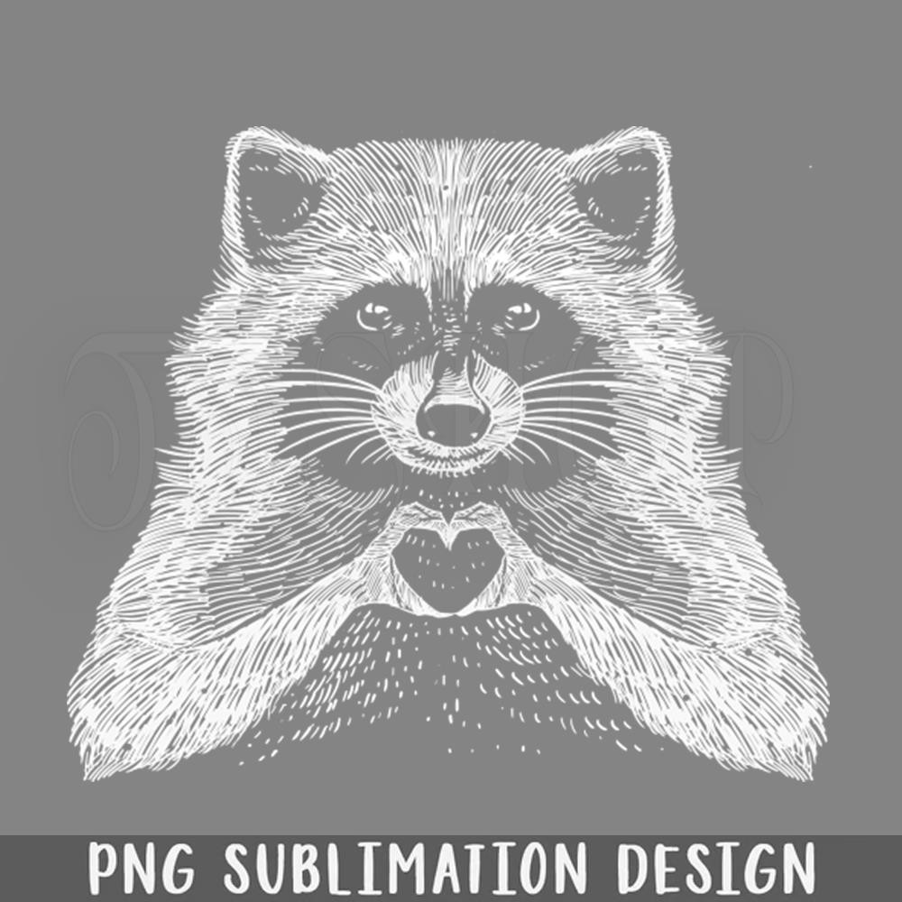 DMG994-Love Raccoon PNG Download.jpg