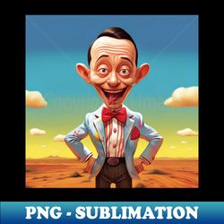 pee wee herman sticking out his tongue on the photo art - Stylish Sublimation Digital Download - Defying the Norms