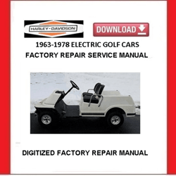 1963-1978 HARLEY-DAVIDSON Electric Golf Cart Service Repair Manual pdf Download